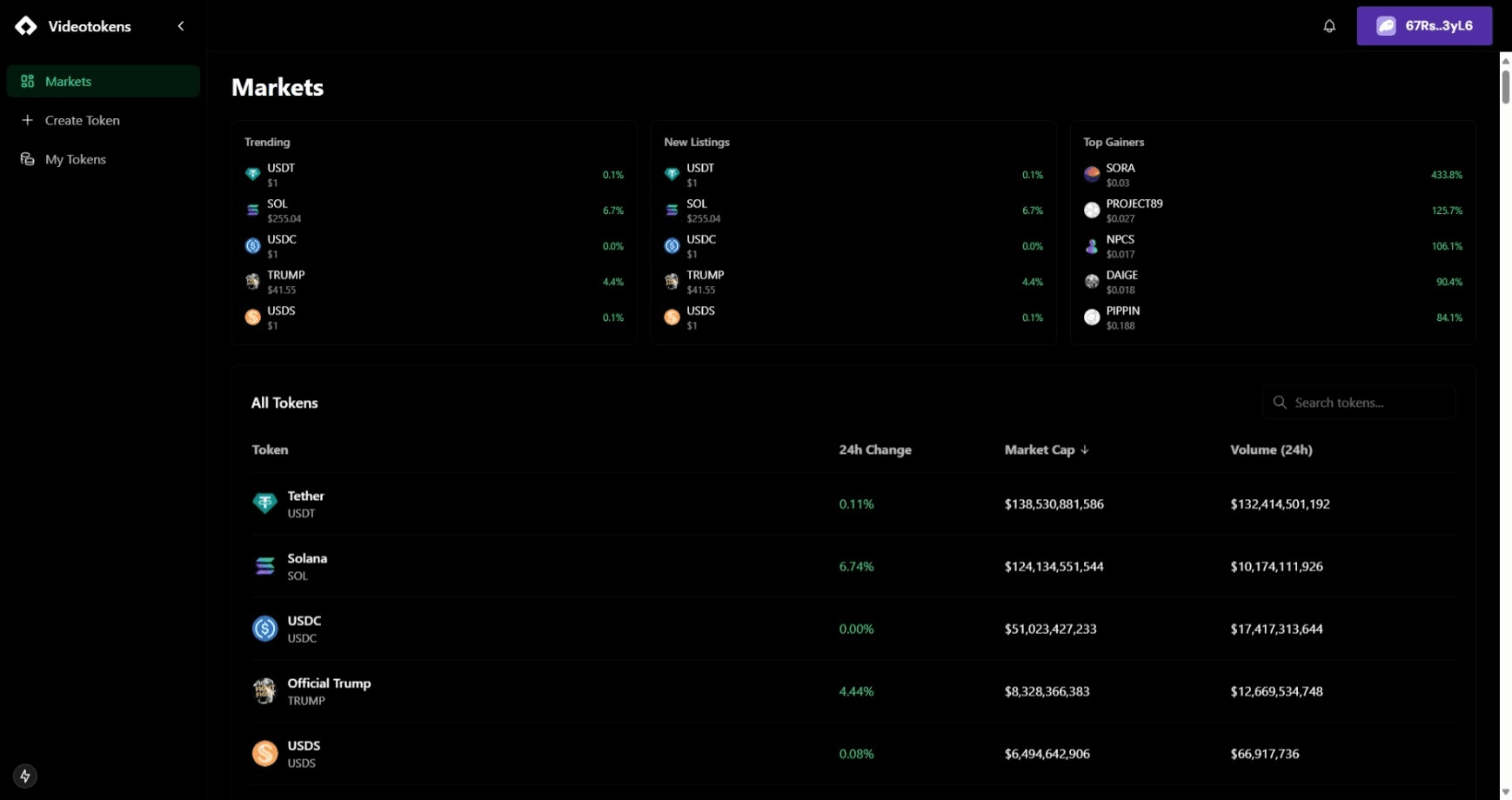 Crypto Dashboard